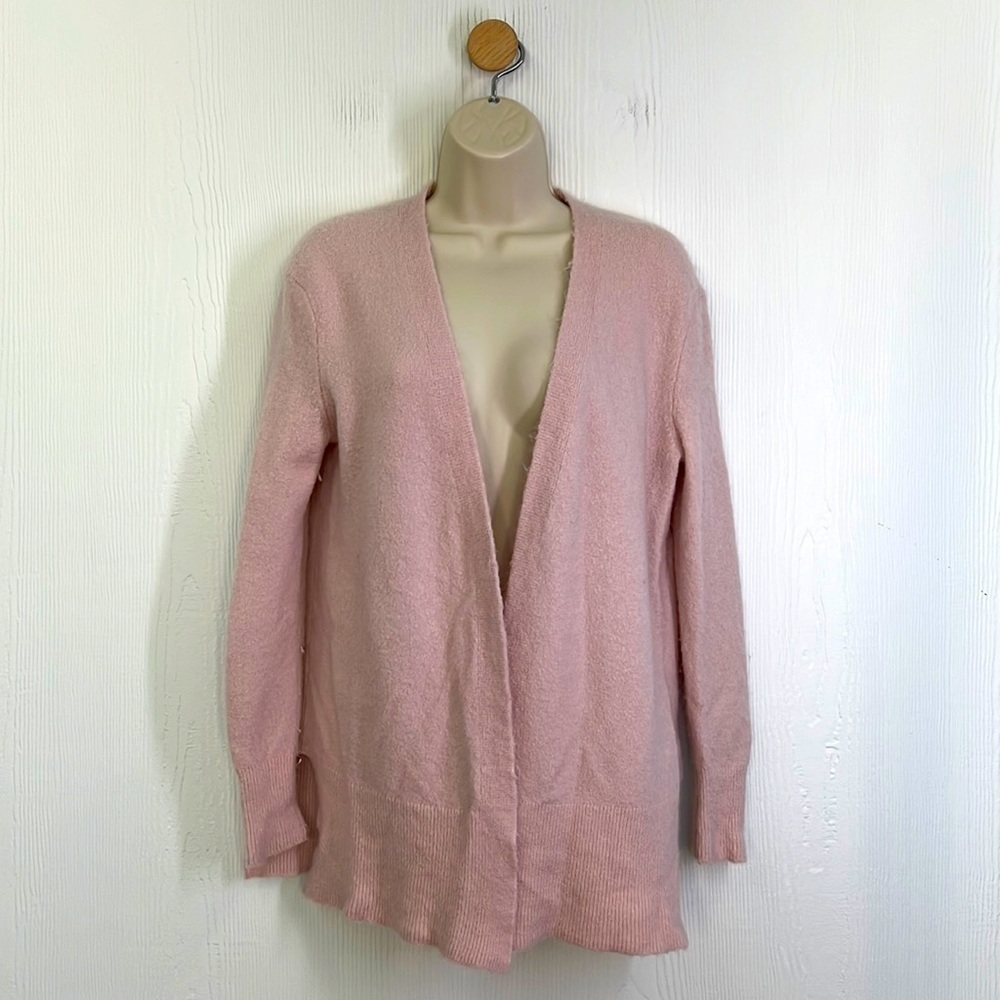 Madewell - Wisteria Pink Long Cozy Cardigan Open Front Sweater Size XXS